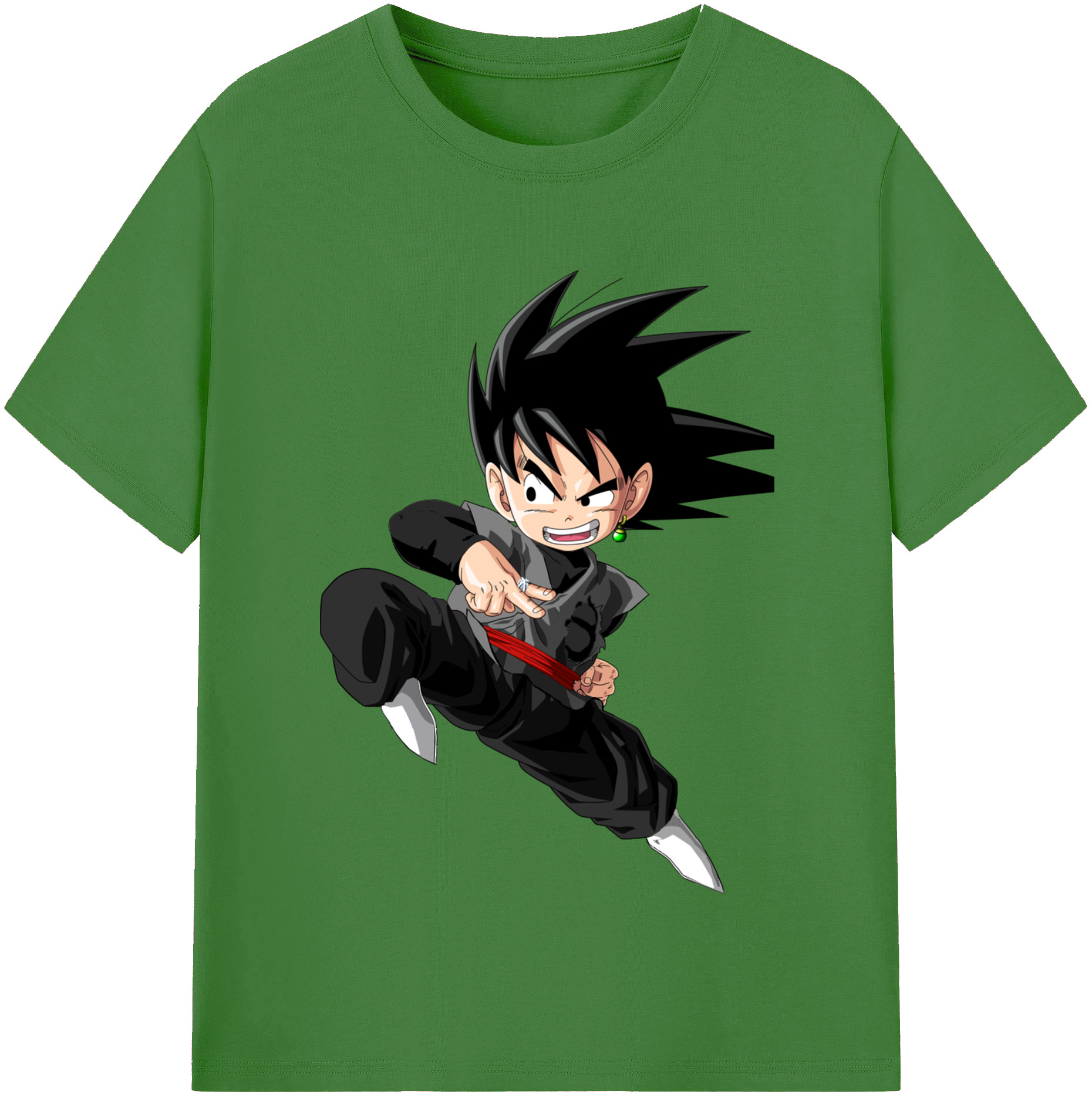 （画像用） ドラゴンボール 孫悟空（そん ごくう）Son Goku カカロット DRAGON BALL Kakarotto レディースカジュアルプリントTシャツ（綿100％）